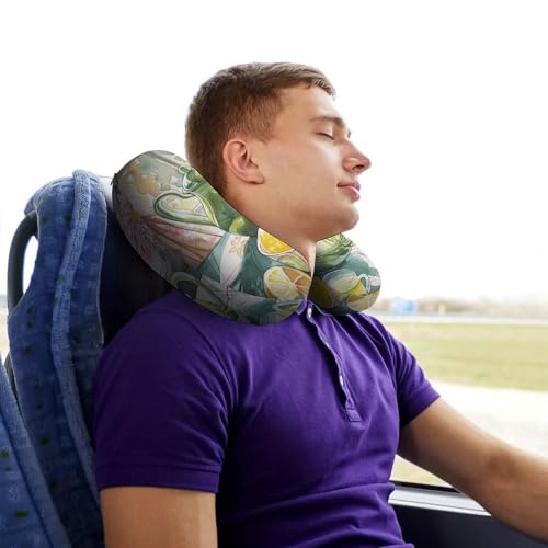 Almohada cervical de espuma viscoelástica tamaño único U miniatura 7