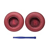 Aiivioll Almohadillas de repuesto compatibles con auriculares JBL E35 E45BT E45 E45 de piel sintética (rojo)