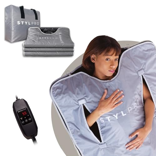 STYLPRO Infrared Sauna Blanket for Home | Portable Sauna & Thermal Blanket | Relaxation Sweat & Infrared Therapy | Adjustable Heat Foldable Home Sauna