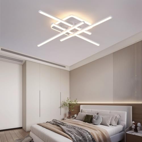 Plafonnier encastré LED 69cm noir réglable avec télécommande 42W salon - 4