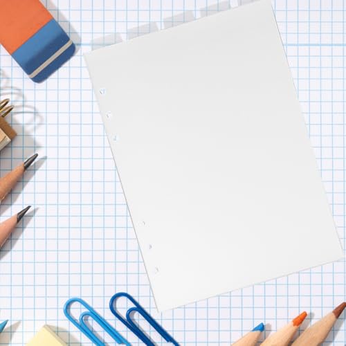 Gatuida PVC Binder Divider Tabs for Organizing Binders and Browsing, Detachable Notebook Dividers with Design and Exquisite Workmanship, White Hard Plastic Tabs for Books and Reports - Image 6