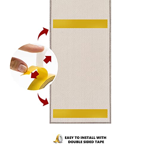 Antep Rugs TREADS-CGRAY-A6 Non Slip Stair Treads Carpet Bohemian Distressed Peel And Stick Alfombras, Set Of 13 thumb #3