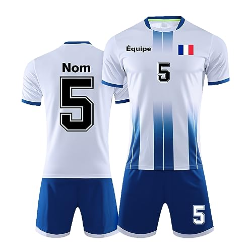 LAIFU Maillot de Foot Personnalisé Adultes Enfant Garçon Fille Uniformes de Football Personnalisés