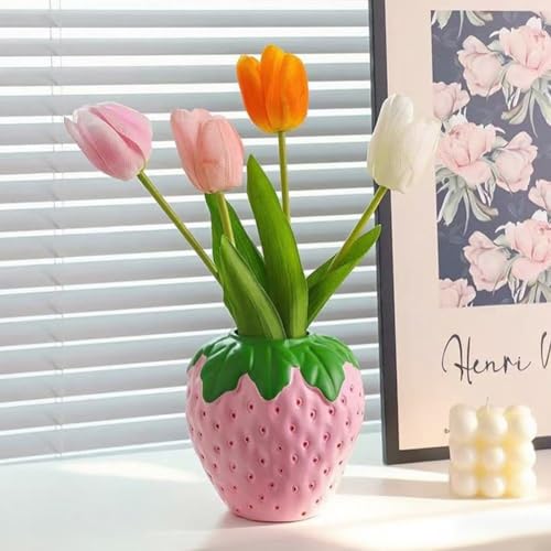 Pot de fleurs en forme de fraise, le cadeau idéal pour la maison - 5