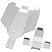Vgoohobby Stainless Steel RC Skid Plate RC Chassis Armor Axle Armor Protector Guard Compatible with Wltoys 12428 12429 12423 1/12 RC Crawler Car
