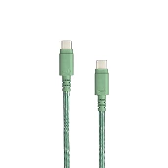 Moshi Interga USB-C to C Cable with Slim Connector 2m Field Green