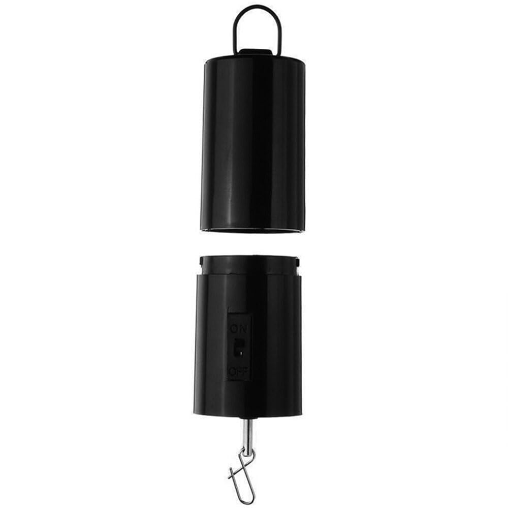 Lot de 4 carillons éoliens rotatifs noirs - Décoration de cour - Moteur à suspendre - Multifonction - Pour suspendre la cour - Éoliennes noires d'extérieur