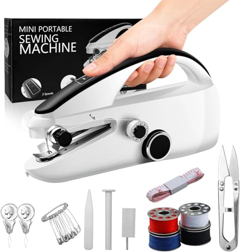 Handheld Sewing Machine,Two dear,Mini sewing machine,Easy to Use for...