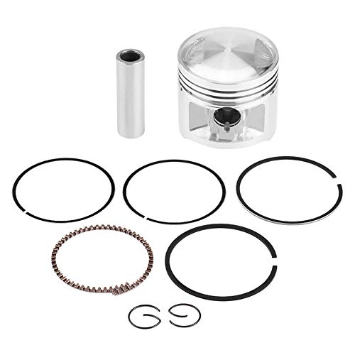 KIMISS - 56.5mm/2.2in Bore Piston Rings Assembly Piston Assembly Kit-125cc Engine Piston Kit, Motorcycle Piston Assembly for CG 125cc ATV Dirt Bike Go Kart