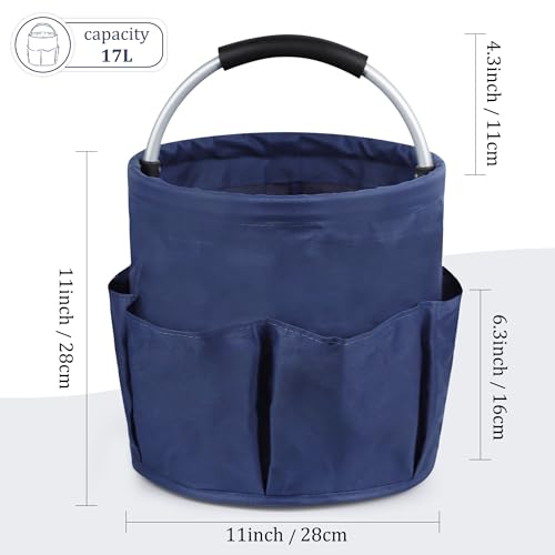 2 bolsas de almacenamiento de limpieza organizador de limpieza plegable de gran capacidad negro 3