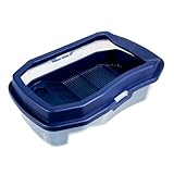 Tanque de plástico para : acceso a los cables a un salón más alto y área de alimentación, plataforma de alimentación para mascotas reptiles