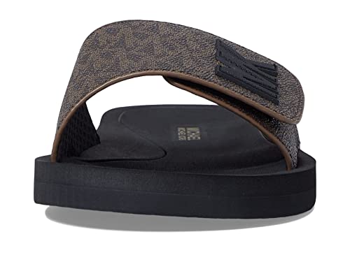 Michael Kors Mk Slide Brown 2 9 M #TOP1