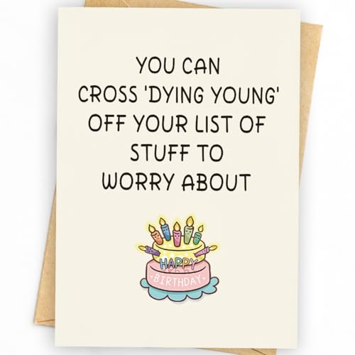 WowBefun Funny Birthday Card | Funny Birthday Cards for Women, Men, Dad, Mom, Brother, Sister, Husband, Friend, and Anyone | Humorous Birthday Gifts | Unique Birthday Decorations