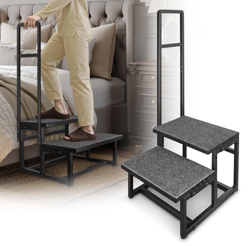 2-Step Stool with Handle for Elderly