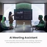 Insta360 Wave - głośnik AI, Bluetooth, rejestrator głosu, 8 mikrofonów redukcji szumów, beamforming, transkrypcja i podsumowanie AI, 99 języków, pamięć 32 GB, spotkania, podcasty, transmisje na żywo