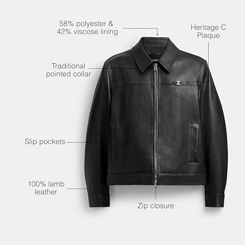 Coach Men's Lightweight Lthr JKT3