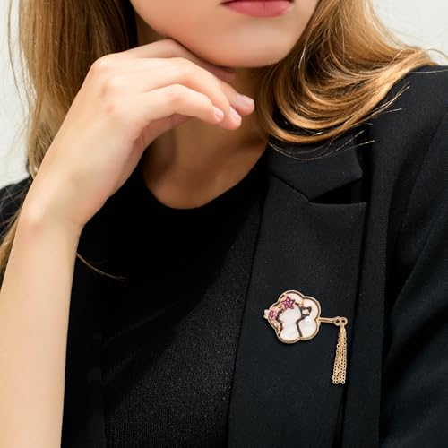 Image of Brooch Pin for Women Rhinestone Peacock Crystal Delicate Animal Brooch Lapel Pins Girls Fashion Jewelry Gift for Christmas Brooch Birthday Jewelry Gift