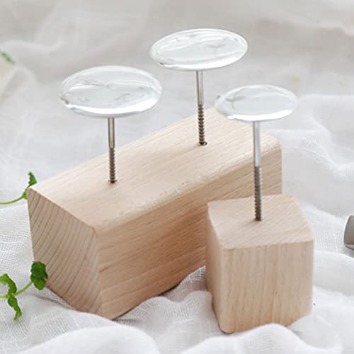 Jojofuny 1551354XE4N 3Pcs Baking Flower Display Base Wooden Flower Nail Decorating Nails Holder Display Stand Baking Tools Accessories Supplies thumb #6