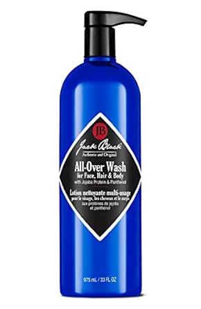 Jack Black All-Over Wash for Face, Hair &amp; Body, Men’s Body Wash, Hydrating Skincare, Multi-Purpose Men’s Body Cleanser