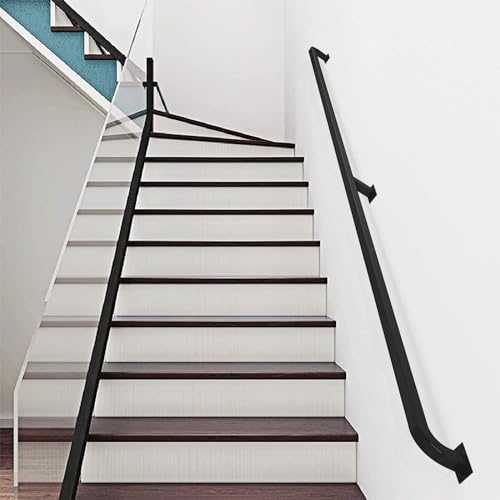 Barre de maintien escalier 3m avec support mural rambarde fer - 8