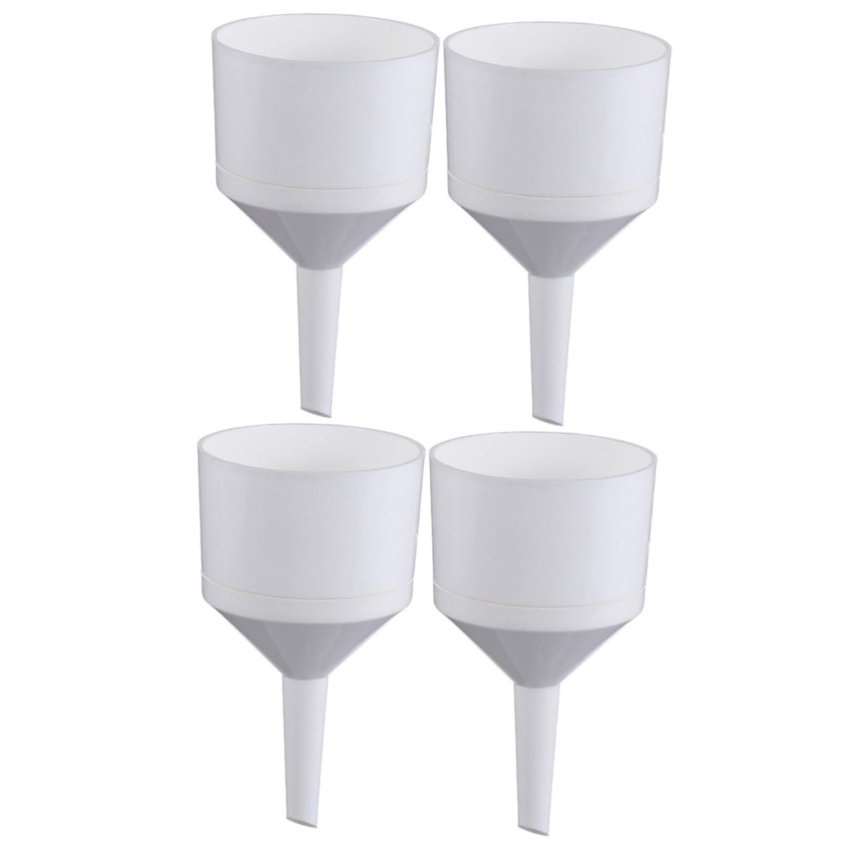 MAGICLULU 4pcs Plastic Buchner Funnels for Lab Filtration Food-Grade Material for Science Experiments and Kitchen Use Negative Pressure and Vacuum