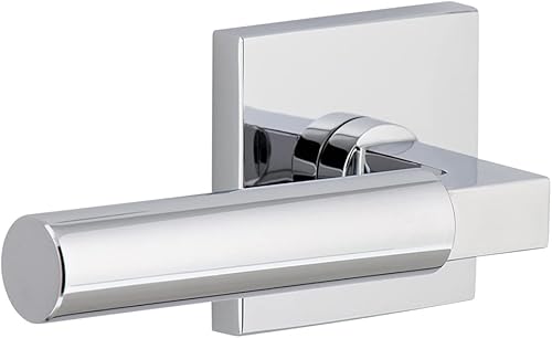 Viaggio 626236 - Roseta de pasaje Quadrato con palanca Contempo Smooth en cromo brillante