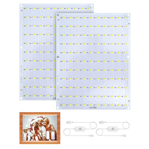 2PCS Lithophane LED Backlight Board Kit 156x120mm Adjustable Brightness