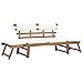 Produktbild vidaXL Outdoor Sonnenliege/Gartenbank Massives Akazienholz 190 x 66 75 cm