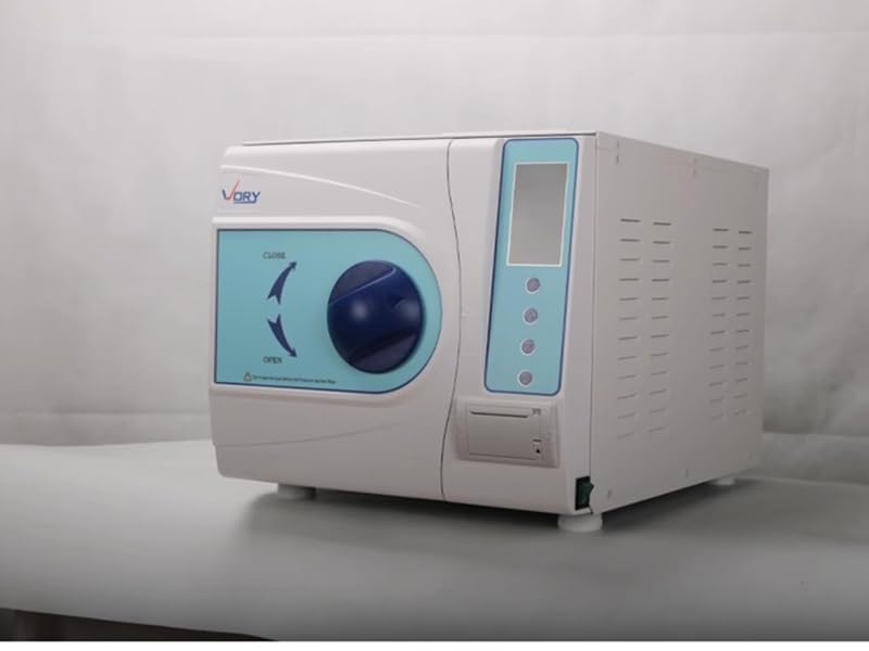 18L / 23L Autoklav Klasse B Dreimal Pulsation Vakuum Dampf Sterilisator Hochtemperatur Hochdruck Dampf Edelstahl Digital Display Autoklav mit Drucker (23L)