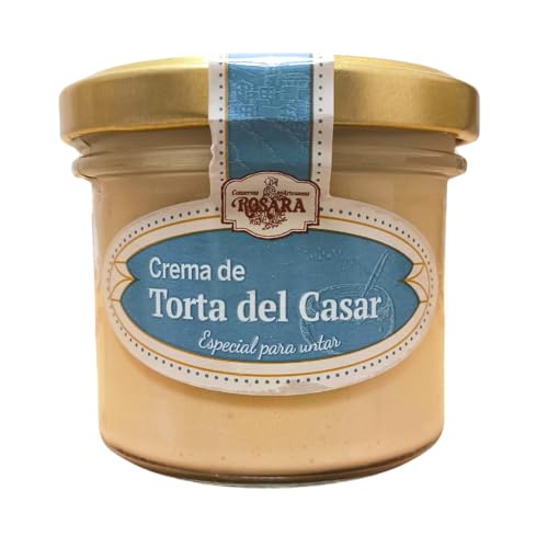 Crema De Queso Para Untar, Torta Del Casar En Bote De Cristal, Aperitivos Gourmet, 125 Gramos De Queso Crema, Crema De Queso de Untar Artesanal | Rosara