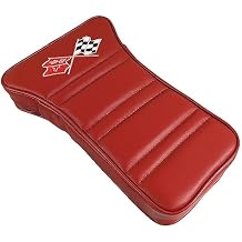 CA Center Armrest with Embroidered C3 Cross Flags - Firethorn for 1976 C3 Corvette