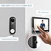 NIVIAN Interphone vidéo Intelligent sans Fil WiFi, écran Tactile 7" Full HD + App Tuya, Plaque extérieure IP65 avec Vision Nocturne, Audio bidirectionnel, ouvre-Porte à Distance, Smart Security
