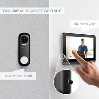 NIVIAN Interphone vidéo Intelligent sans Fil WiFi, écran Tactile 7" Full HD + App Tuya, Plaque extérieure IP65 avec Vision Nocturne, Audio bidirectionnel, ouvre-Porte à Distance, Smart Security
