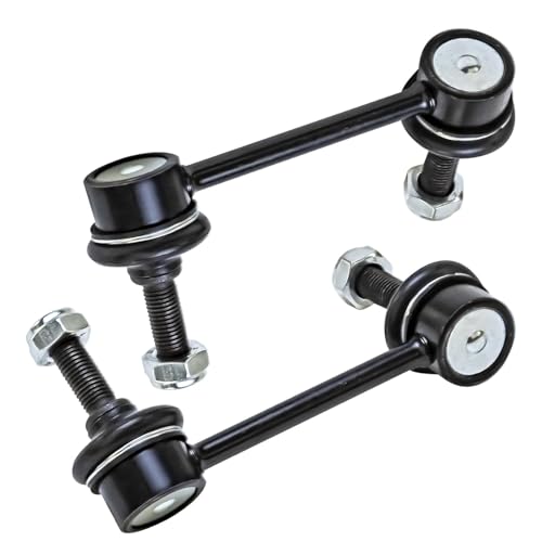 Image of Detroit Axle - AWD Rear Shock Absorber Kit for 2009-2014 Nissan Murano, 2 Shock Absorber Assembly, 2 Sway Bar Links 2010 2011 2012 2013 Replacement Supsension Bare Strut