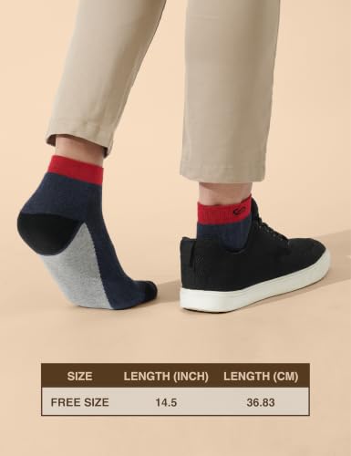 Image of Symbol Premium Men's Cotton Sports Socks Unisex | High Ankle Length | Odour-Free & Anti-bacterial | Cushioned Base | Available in Combo Packs