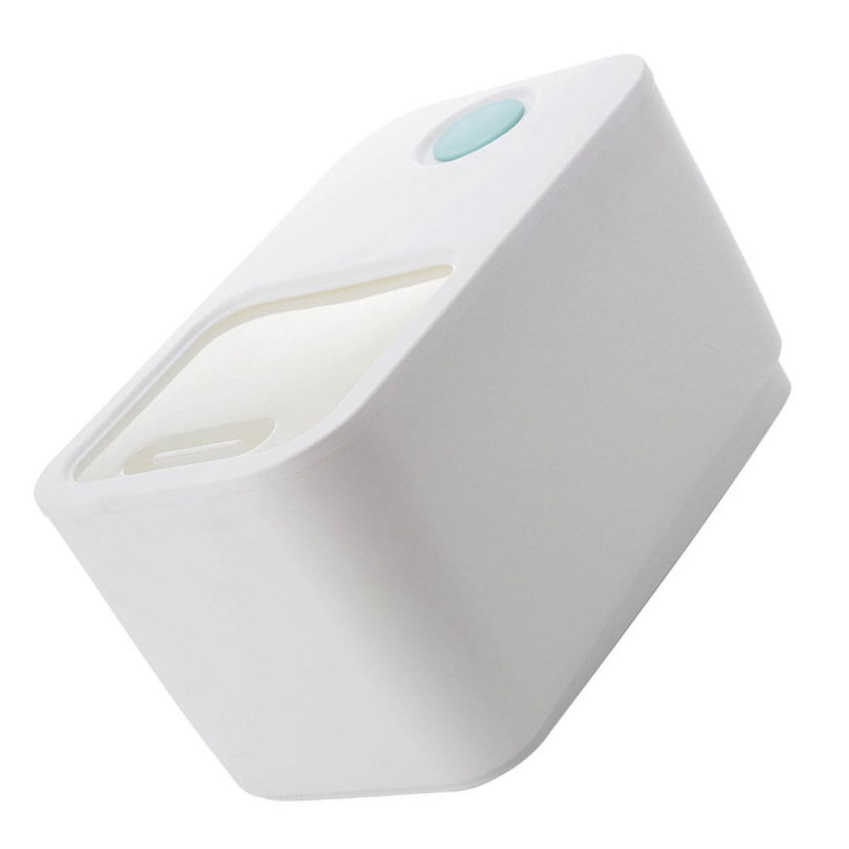 Secchio per Riso Domestico Chiusura Ermetica, Bianco