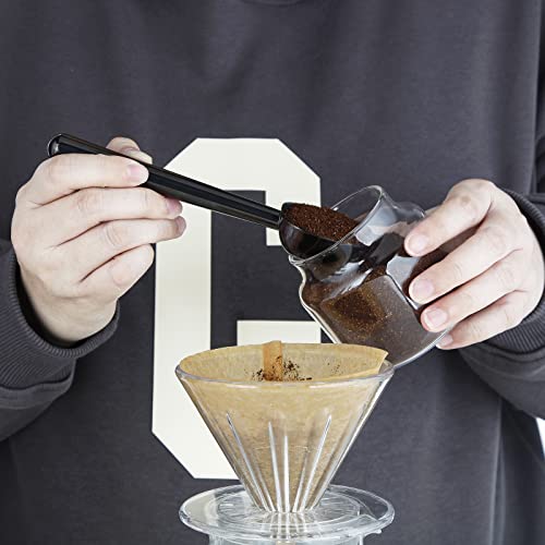 Easyworkz Stainless Steel Long Hollow Handle Coffee Scoop,7G Measuring Spoon For Ground Coffee And Loose Leaf Tea, Gunmetal Black #TOP4