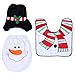 Produktbild Amasawa Snowman WC Set Sitzbezug Weihnachtsdekoration Teppich Taschentuchbox Set Für Badezimmer Toilette