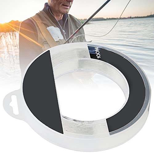 Alambre de Pesca Blanca de Nylon Ultra Ligero para Levantamiento Pescado Liso, Línea Pesca Mar Alta Tensión 14# 52.8 LB (20#)