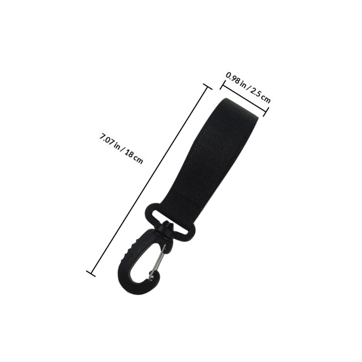 4 Pairs 360 Degree Rotatable Stroller Hooks for Diaper Bags Black Multi-Functional Hanging Clips for Prams and Strollers Accessories