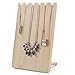 MyGift Natural Wood Adjustable-Length Necklace Holder Display Board