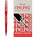 Pilot Fineliner Marker Pens, Fine Point, Red Ink, Dozen Box (11015)