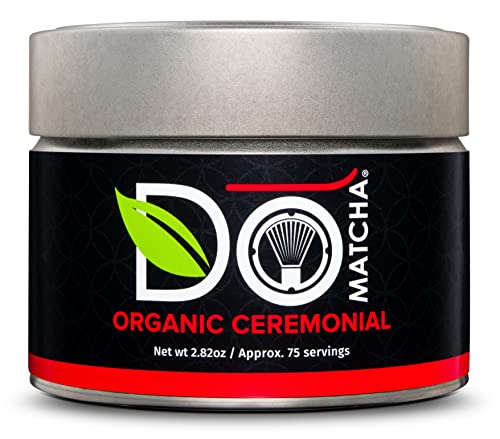 Domatcha Organic Ceremonial Matcha Powder 2.82Oz And Organic Ceremonial Matcha Powder 1Oz - Authentic Japanese Green Tea Match Powder #TOP2