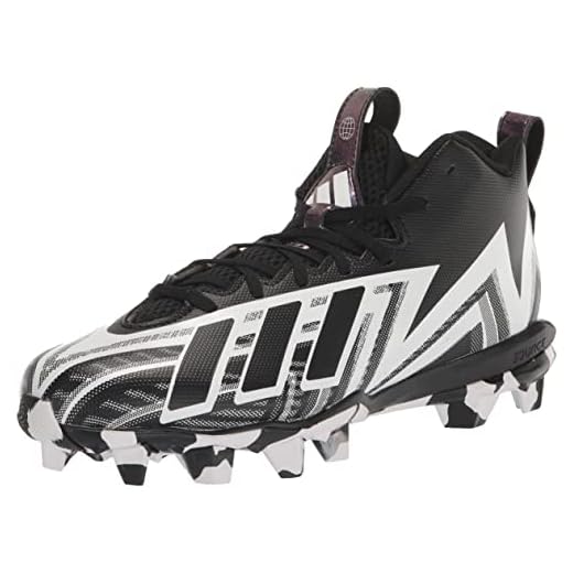 adidas Men's Freak Spark 23 Football Shoe, Black/White/Black (Molded), 9.5