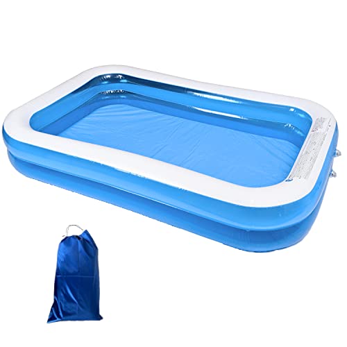 Lagurus ファミリープール ビニールプール レジャープール 家庭用プール 子供用プール 収納袋付 プール 大型 キッズプール 庭 ベランダ 水あそび 透明タイプ 空気弁2段構造 安全