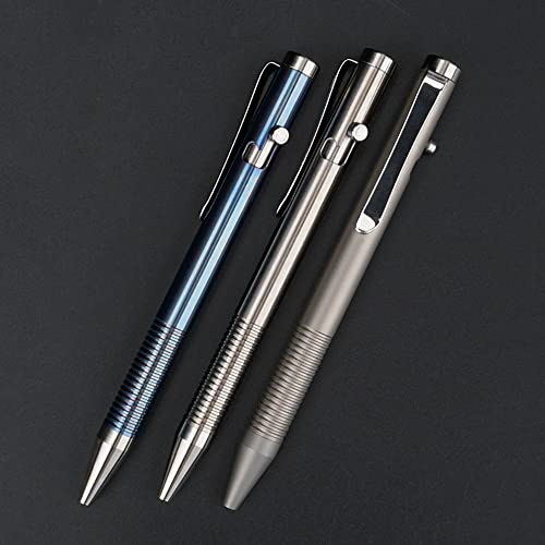 Eryue Ballpoint Pen,Portable Titanium Alloy Ballpoint Pen Writing Pen Equipment Tool For Outdoor Traveling Office Gift #TOP7