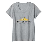 Photo Gallery donna pittsburgh baseball vintage minimalista retro amante del baseball maglietta con collo a v Photo Gallery donna pittsburgh baseball vintage minimalista retro amante del baseball maglietta con collo a v
