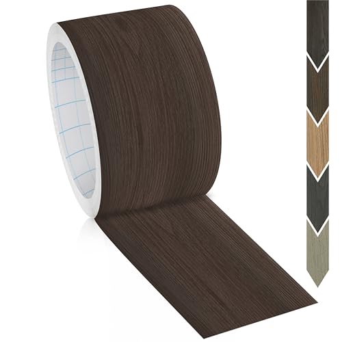 Image of GSCIT Club Wood Grain Repair Tape, 1.7 inch X 50ft Self Adhesive Red Walnut Grain Repair Patch for Tables, Chairs, Baseboards, Doors, Windows, Floors, Handicraft DIY.