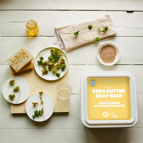 Image of Skin Said Yes Shea Butter Soap Base - 2 Lb Melt and Pour Soap Base, Organic Shea Butter Soap Base for Soap Making, No Palm Oil Clear Soap Base, Vegan - Soap Recipe Book Included
