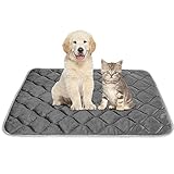 ULIGOTA Self Warming Cat Bed Self Heating Cat Mat Thermal Pet Bed Mat Self-Warming Dog Crate Pad 35'x23'